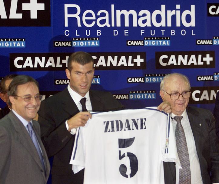 Di Stefano accoglie Zidane. Reuters